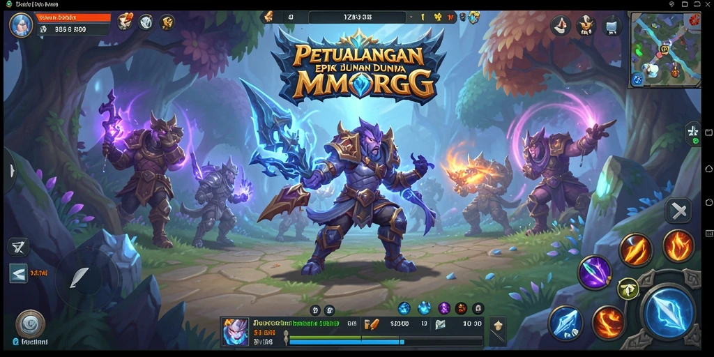 Tampilan gameplay menakjubkan dari MMORPG 5ZK dengan aksi seru.