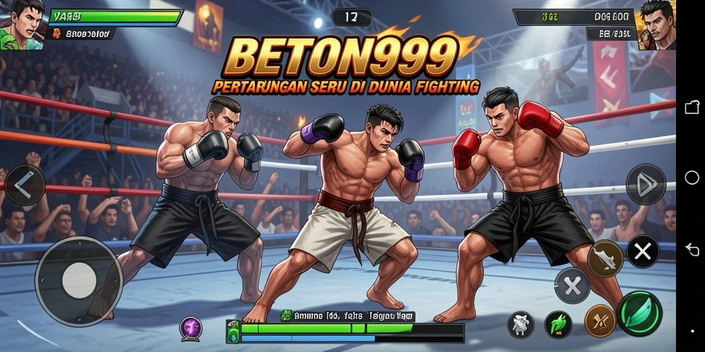 Screenshot BETON999 menampilkan aksi pertarungan yang mendebarkan.