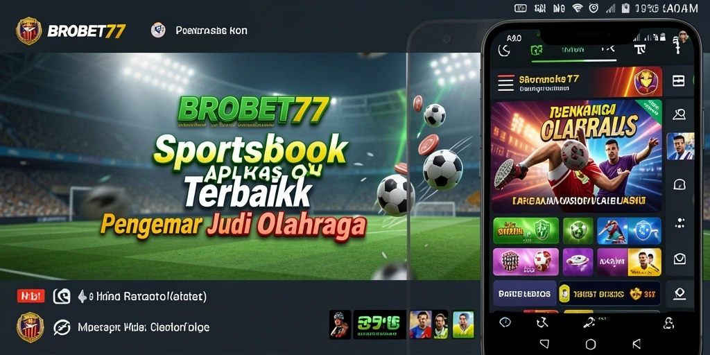 Tampilan utama BROBET77 menampilkan taruhan olahraga yang menarik.