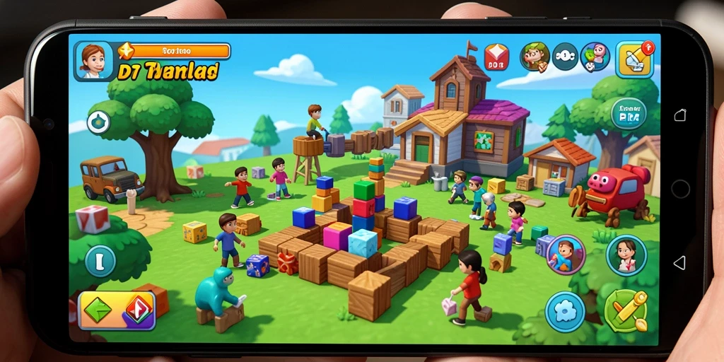 Gameplay D73 menunjukkan puzzle yang menantang dan grafis berwarna-warni.