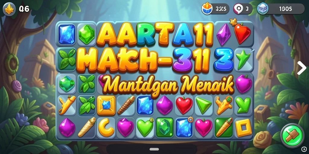 Tampilan gameplay seru HARTA11 saat mencocokkan objek.