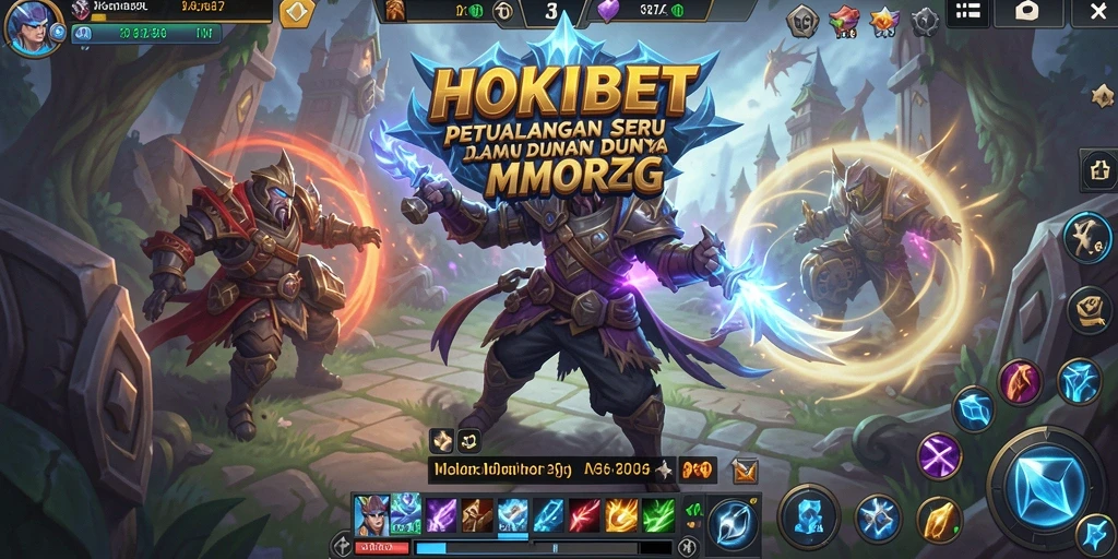 Screenshot gameplay HOKIBET menampilkan aksi seru dalam dunia fantasi.