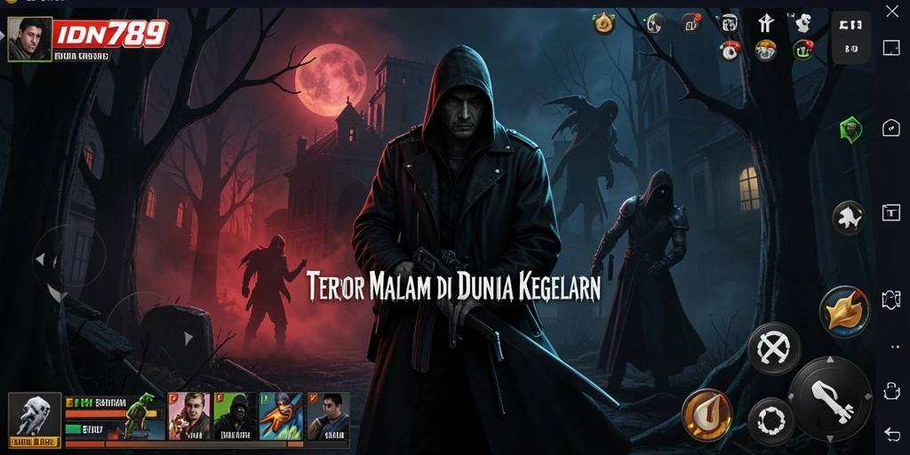 Screenshot menampilkan gameplay menyeramkan dari IDN789 yang menegangkan.