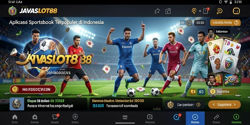 Tampilan antarmuka JAVASLOT88 saat melakukan taruhan olahraga.