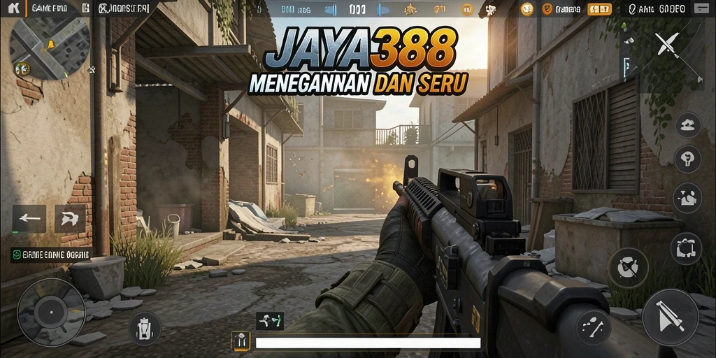 Tangkapan layar menampilkan aksi seru dalam game FPS JAYA388.