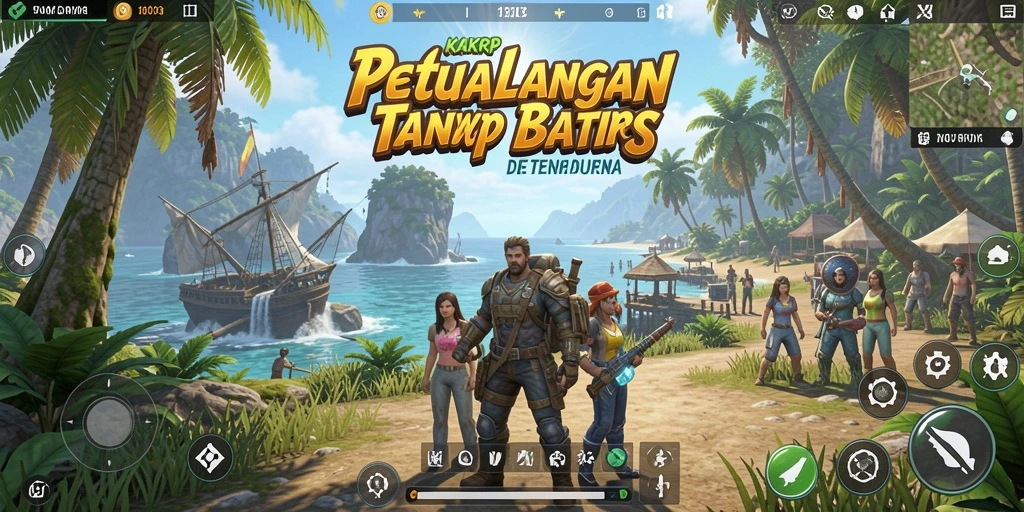 Screenshot gameplay KAKRP yang menampilkan eksplorasi dunia terbuka.