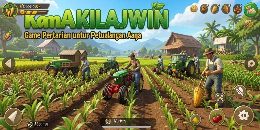 Tampilan screenshot KILAUWIN menunjukkan petualangan berkebun yang seru.