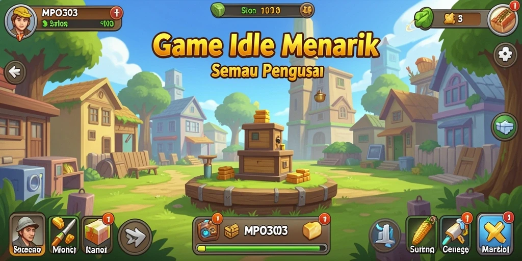 Tampilan gameplay MPO303 dengan karakter yang aktif beraksi dalam mode Idle.