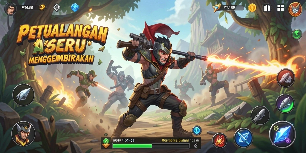 Screenshot gameplay POA88 dengan aksi mendebarkan dan grafis menawan.