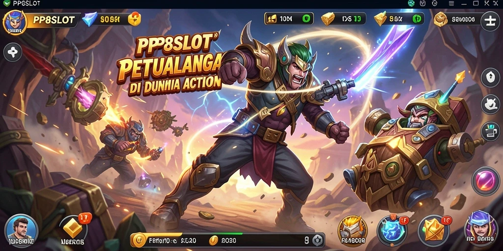 Screenshot gameplay PP8SLOT menampilkan aksi mendebarkan dan karakter yang berani.