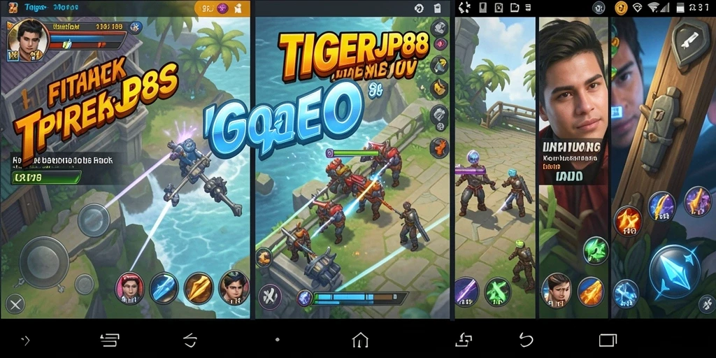 Tampilan aplikasi TIGERJP88 dengan fitur utilitas yang lengkap.