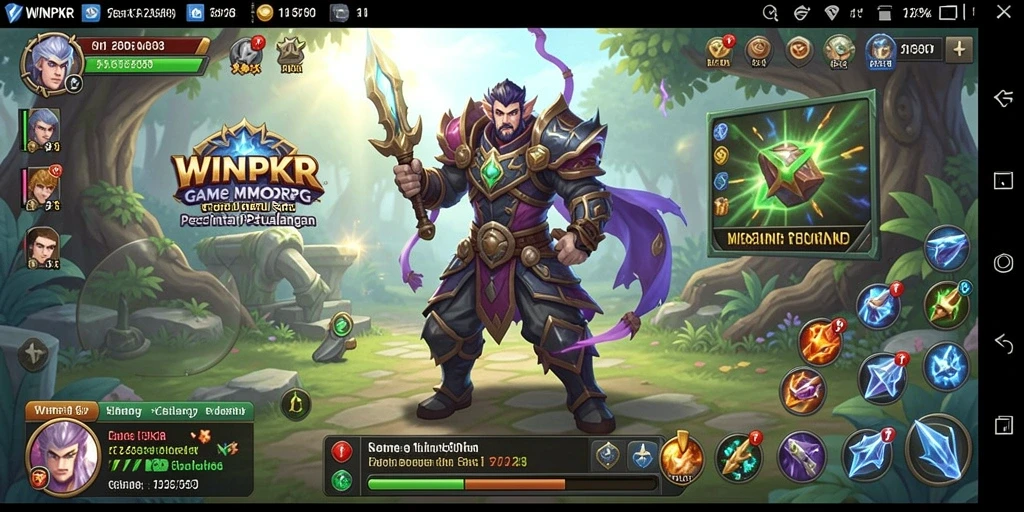 Tangkapan layar gameplay seru dari WINPKR yang menampilkan karakter beraksi.
