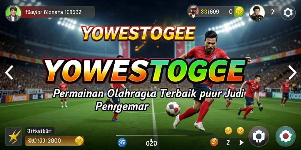 Tampilan gameplay YOWESTOGEL dengan fitur taruhan olahraga yang interaktif.