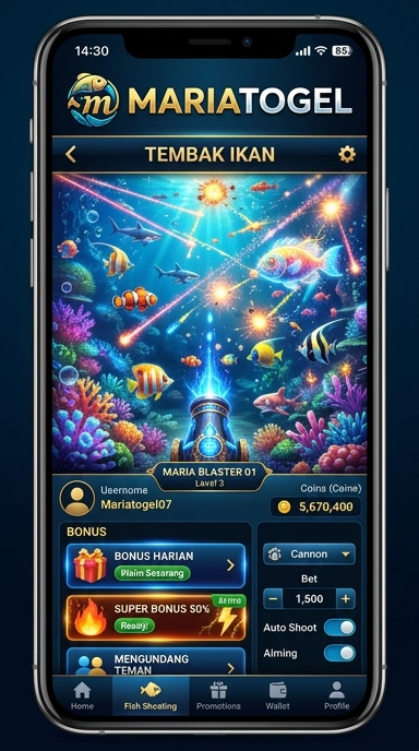 Screenshot fitur unggulan dari mariatogel.